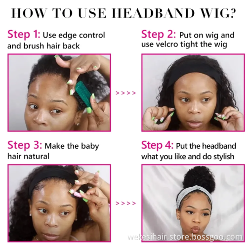 High Quality Cheap Luffy 130 180 Density Waterwave Full Machine Cuticle Aligned Human Hair Half Headband Wigs For Black Women